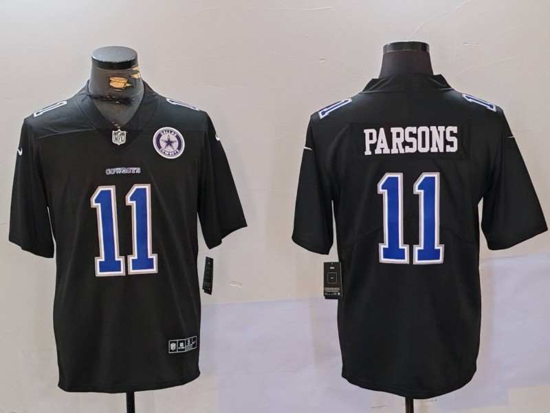 Men Dallas Cowboys #11 Parsons Black Throwback 2024 Nike Vapor Limited NFL Jersey style 9121->indianapolis colts->NFL Jersey